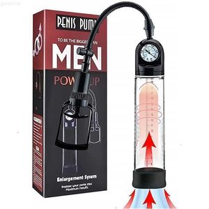 Vuxenprodukter Massager Electric Penis Pump för män MANA MASTOBATOR PENILE VACUUM Förstoring Enhancer Ring