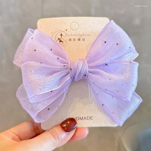 Hair Accessories 1PC Princess Korean Silver Dot Big Bow Girls Hairpins Children Headwear Cute Hairgrip Clips Barrettes