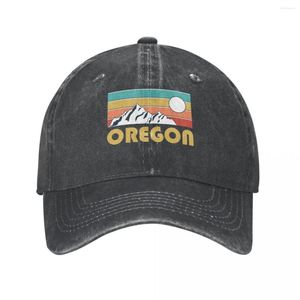 Ball Caps Oregon Retro Vintage - Mountain Souvenir Gift Hometown Hiking Nature Baseball Cap Hat Women's Men's