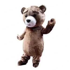 Halloween Brown Bear Mascot Costume High Quality Cartoon theme character Carnival Unisex Adults Size Christmas Birthday Party Fancy Outfit