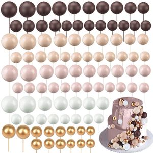 Other Event Party Supplies Foam Balls Cupcake Topper DIY Cake Insert Baking Decoration for Wedding Anniversary Birthday 230919