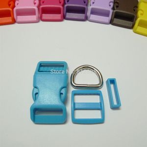 16 Sets 1 25 mm Hundehalsband-Hardware, gebogene seitliche Entriegelungsschnalle, D-Ring-Set 201125347 g