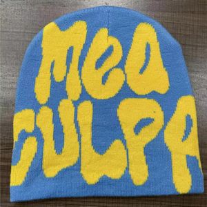 uxury şapka tasarımcıları kadınlar pembe y2k beanie erkekler için mea culpas moda gündüz sonbahar kışlık casquette noel günü hediye severler örgü kapak q74