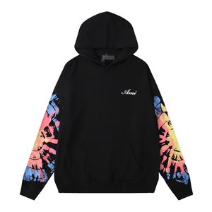 Men's Hoodies Tie Dyed Printed Hoodie Unisex Cotton Loose Casual Sweatshirts Suit