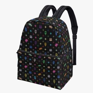 DIY sacos em toda a impressão de algodão mochila saco personalizado homens mulheres sacos totes senhora mochila profissional preto produção personalizado casal presentes exclusivos 33833