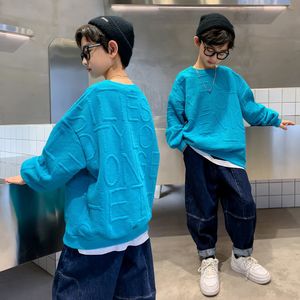 フーディーズスウェットシャツ子供用コットンコートコート長袖の男の子トップスキッズ春秋服5 6 7 8 9 10 11 12 13 14歳230919