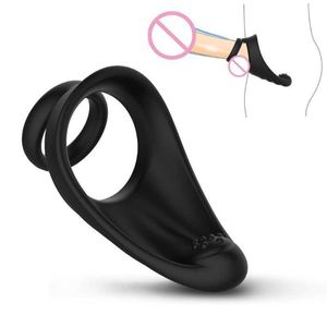 Sex leksak massager män elektro fysioterapi enhet chock kyskhet bur penis hylsa manlig elektrisk kuk ring vuxen