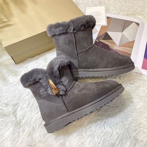 Vendita all'ingrosso stivali firmati australiani per donna stivali da neve pantofole da donna in pelle scamosciata di lusso moda stivaletti con piattaforma ultra mini stivaletti alla caviglia in pelliccia calda da donna in lana invernale