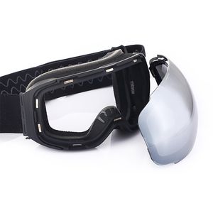 Kayak Goggles Kış Snowmobile Kayak Gogges Çift Katmanlar Lens Anti-Fog Çıkarılabilir Kayma Snowboard Gözlük UV400 Koruma 230919