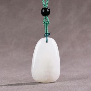 Collana di marca in giada bianca naturale Ciondolo Centenario per le donne Gemme Pendenti Bella collana Fata Collane Migliori gioielli Gioielli di alta qualità Gioielli Gemme