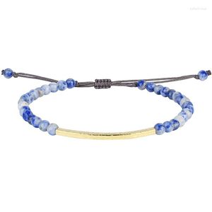 Filo KELITCH Bracciale con perline regolabili Agat Lava Occhio di tigre Turchese Malachite Braccialetti Donna Uomo Gioielli regalo