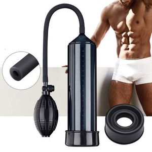Brinquedo sexual massageador adulto artesanal bomba de pênis expandido vácuo crescimento masculino produtos de masturbação pornográfica
