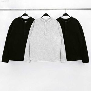 Sis moda markası Amerikan Sonbahar/Kış Peluş Gevşek Erkek ve Kadınlar Henry Neck Sweater52K9