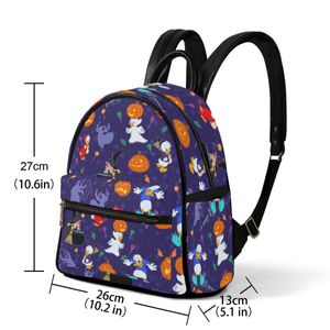 DIY -väskor över hela utskriftsväskor Anpassade väska skolväskor Kvinnor Satchels Väskor Totes Lady Backpack Professional Black Production Personlig Par GENTER UNIKA 128921