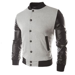 Erkek ceketler erkek erkek beyzbol ceketi moda tasarımı şarap kırmızı mens slim fit kolej varsity marka şık veste homme 230919