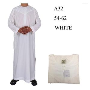 Etniska kläder Vita män Thobe Islamic Omani Style Robe