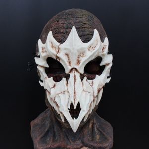 Party Masks Halloween Skull Mask Anime Dragon God Skeleton Half Face Bone Animals Cosplay Dance Prom Costume Props 230919