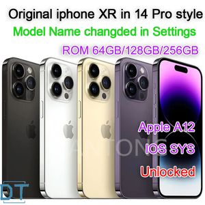 Original Unlocked OLED Screen Apple iPhone XR i 14 Pro Style Phone 14Pro utseende, A+Utmärkt skick