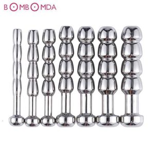 Toy Massager 5/6/7/8/9/10/11mm Penis Stimulation Horse Eye Stick Urethral Dilation Matel Catheters Anal Beads for Male Adult Butt Plug
