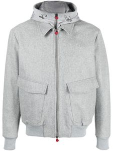 Giacche da uomo Casual Kiton Cashmere Giacca con zip con cappuccio Cappotto autunno-inverno Capispalla a maniche lunghe Top da uomo di nuovo stile