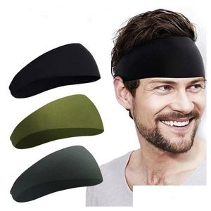 Fascia per capelli sportiva Bandana Yoga Fasce elastiche ad asciugatura rapida per allenarsi in palestra Fasce per capelli per sport Fitness Consegna di goccia Dh6Zp