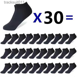 Men's Socks Men's Socks 30pairsMen's Socks Boat Socks Solid Color Business Socks Shallow Mouth Breathable Soft Socks Gifts and Ankle Socks Wholesale 230301 L230919
