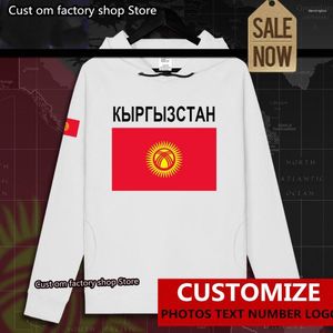 Erkek Hoodies Kırgızistan Kırgız Kg Kgz Mens Hoodie Sakiller Erkek Sweatshirt Street Giyim Giyim Hip Hop Trailsuit Nation Flag Bahar