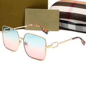 Womens Designer Sunglasses Sunglasses Men British Style UV400 High Quality Color Coated Lenses With Rectangular Metal Frame With Box Sunglasses Designer