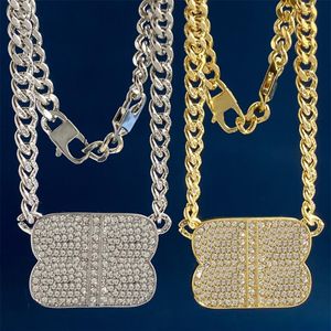 Designer charm halsband bröllop smycken dashion god kvalitet halsband för festfestival kvinna smycken med full diamanter222q