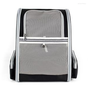 Cat Carriers Going Out Portable Dog Foldable Panoramic Breathable Large Capacity Double Shoulder Supplies Pet Bag