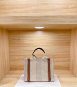 2022 Womens Shopper Fashion Totes väskor axelväska chlos kvinnor canvas woody tote handväskor purses purs små medelstora handbag6616189