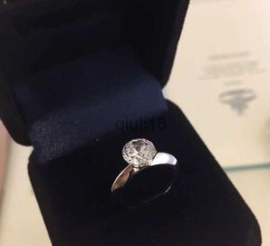 Anéis de banda alta versão 925 garra de prata esterlina 1-3 quilates promessa anéis de diamante bague anillos mulheres casar casamento noivado amantes presente jóias x0920