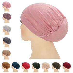 Copertura completa Interno Musulmano Hijab Cap Islamico Testa Indossare Cappello Underscarf Bone Bonnet Foulard Ninja Cappello Berretti Perdita di capelli Turbante Wrap