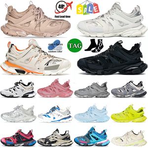 Najwyższej jakości Track 3 3.0 Designer Luksusowa marka Casual Sneakers skórzane nylonowe drukowane 18SS Tess.s. Gomma śledzi 3 białych czarnych mężczyzn Women Outdoor Trenerers Butner Shoe Dhgate