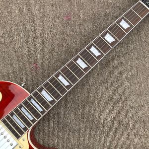 Dasselbe wie auf den Bildern. Custom Shop, hergestellt in China, hochwertige Standard-E-Gitarre, Tune-o-Matic-Brücke, Chrom-Hardware, kostenloser Versand 000