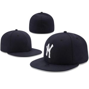 2023 NY CAP DESIGNER FITTED HATS platt bollhatt Alla laglogo Snapbacks Hat broderi Justerbar fotbollspassning Caps Sport Storlek 7-8 Flex Cap D-2