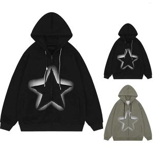 Kadın Hoodies Kadın Yıldız Hoodie Street Wear Sweatshirt Hip Hop Moda Ultra Giysileri Drawstring Womens Crob