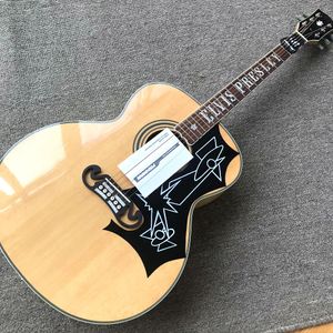 same of the pictures Custom shop, made in China, 43 inch acoustic guitar, single sided wooden guitar, Free Shipping