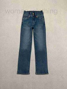 Jeans da donna firmati pantaloni a gamba larga in denim a vita alta per le donne 2023 European New Fashion Stretch Show Thin Show pantaloni larghi a pavimento Trend G3MD