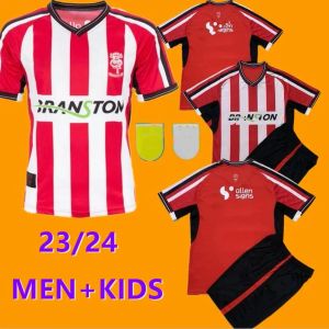 23 24 LincolnCitys Kids Kit Camisas de futebol JACKSON BISHOP ERHAHON CASA WALKER BENN SORENSEN ADELAKUN Camisa de futebol em casa