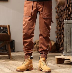 Pantaloni da uomo 2023 Autunno Tendenza della moda giovanile Abbigliamento da lavoro versatile Casual vestibilità ampia