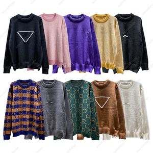 Designerskie swetr Sweter Koszula Swetery Mężczyźni dzianina okrągła szyja pullover szczupły dzianiny z kapturem skoczkowie litera haft wielokrotna marka bawełniana bluza