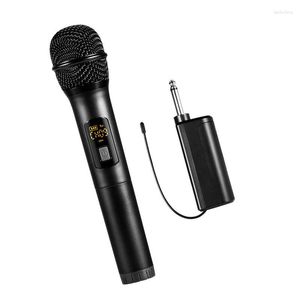 Microfones UHF Microfone portátil Metal sem fio sem fio com excelente qualidade de som MIC para