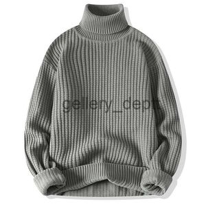 Erkek Sweaters 2022 Sonbahar Kış Yeni Erkek Kazak Yelttuklanması Kazak Erkekler Düz Renk Örgü Sweater Business Casual Sweater Sıcak Çekme Jumper J230920