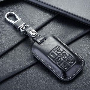 자동 볼보 키 케이스 쉘 키 홀더 지갑 가방 Volvo Cars238W 용 Keychain 액세서리를위한 FOB 가죽 키 FOB 케이스 커버