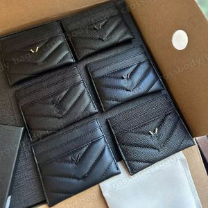 Damen-Kartenhalter, Designer-Geldbörse, Herren-Geldbörse, echtes Leder, schwarzes Kreditkartenetui, Porte-Carte-Minitasche, Kartenhalter, kleine, kurze Cassander-Geldbörse