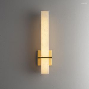 Wandleuchte Moderne Marmorlampen Gold Kupfer Lichter AC110V 220V Luxus Wohndekoration Salon Schlafzimmer Wandleuchte