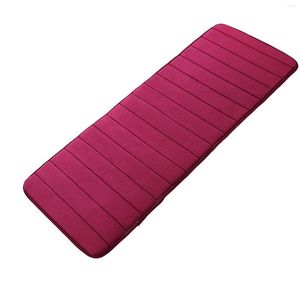 Halılar 40 120cm Uzun Hafıza Köpük Halı Sonbahar Allık Pembe Emici Çizgili Banyo Haleleri Dış Mekan Patios Tapete Para Salas