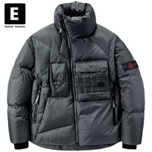 남자 다운 파카스 겨울 다운 재킷 남성 기술복화물 다운 코트 패션 패션 캐주얼 두꺼운 재킷 남성 전술 기능 J230920