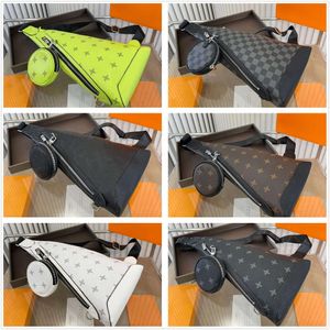 MT SAC AVENUE SLING BAG 5Aデザイナーメンズクロス高品質の本物の革のクロスボディスポーティカジュアルクールなトートレディスメッセンジャーショルダーウエストベルトバッグバム